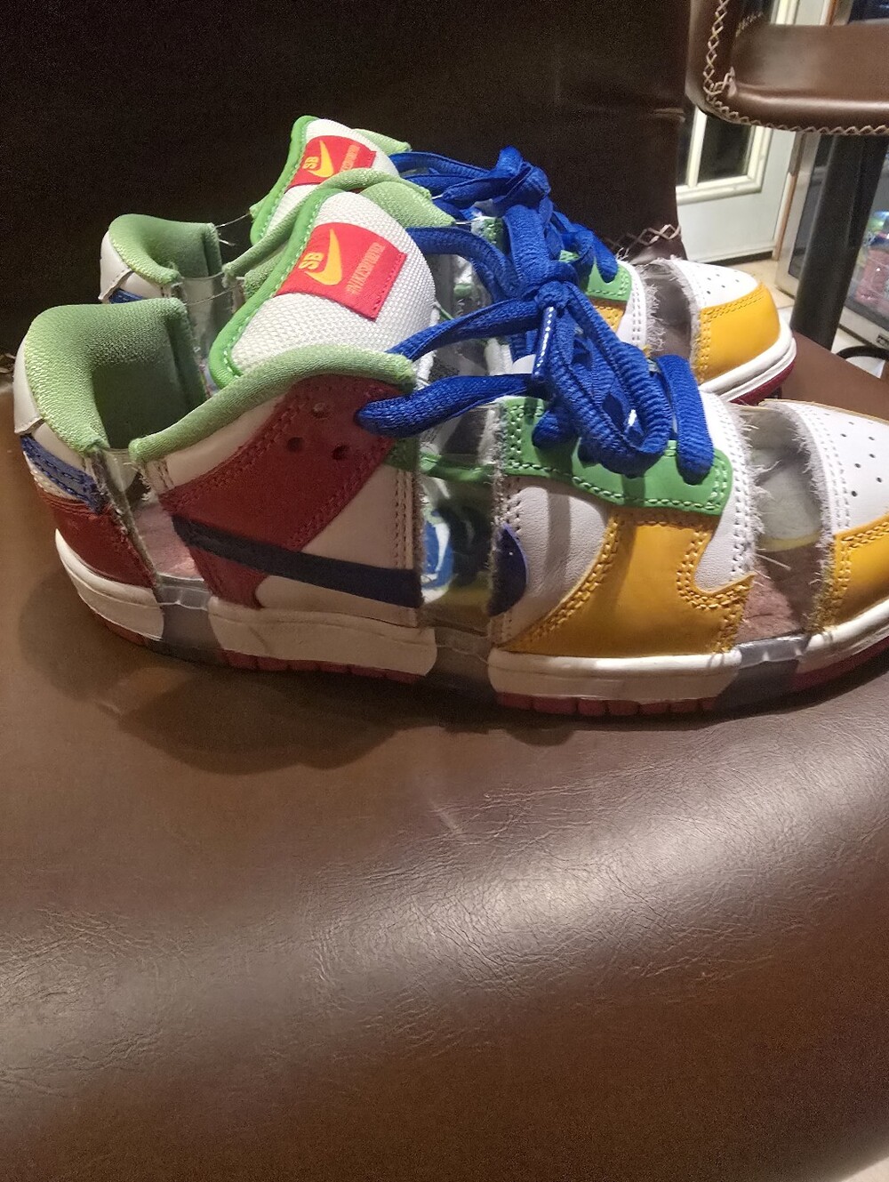 Nike SD Men Multicolor Low-Top Sneakers with Blue Laces